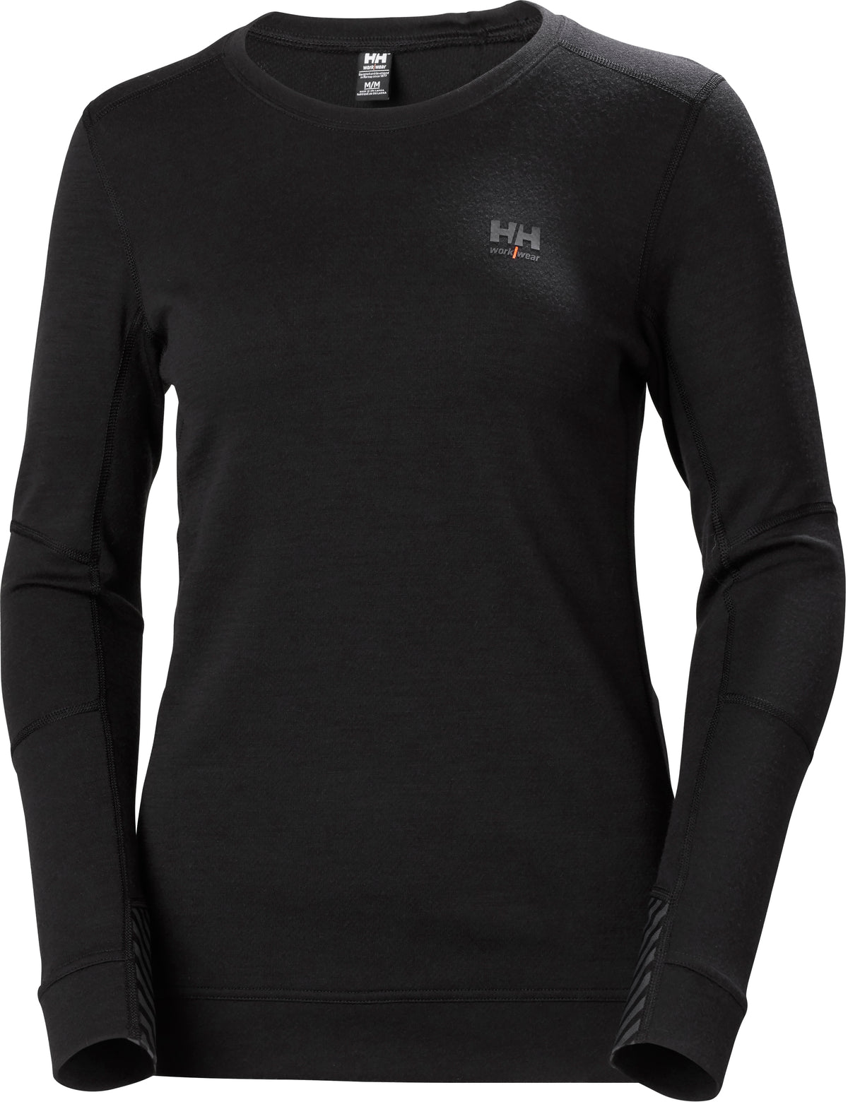 Damen-Langarmshirt LIFA Merino – mit Merinowolle – Schwarz