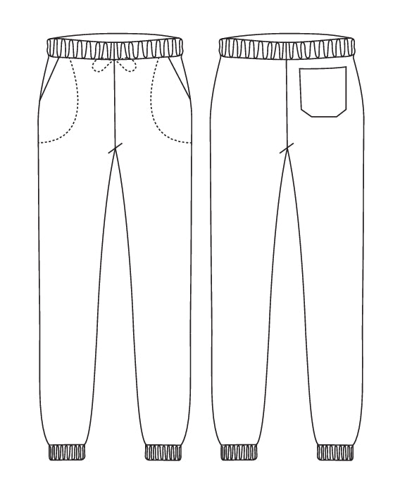 Unisex-Kochhose Aladin – Schwarz – Bild 2