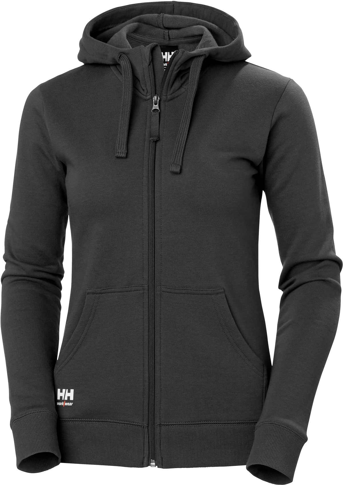 Damen-Sweatjacke Classic 79323 mit Kapuze – Dunkelgrau