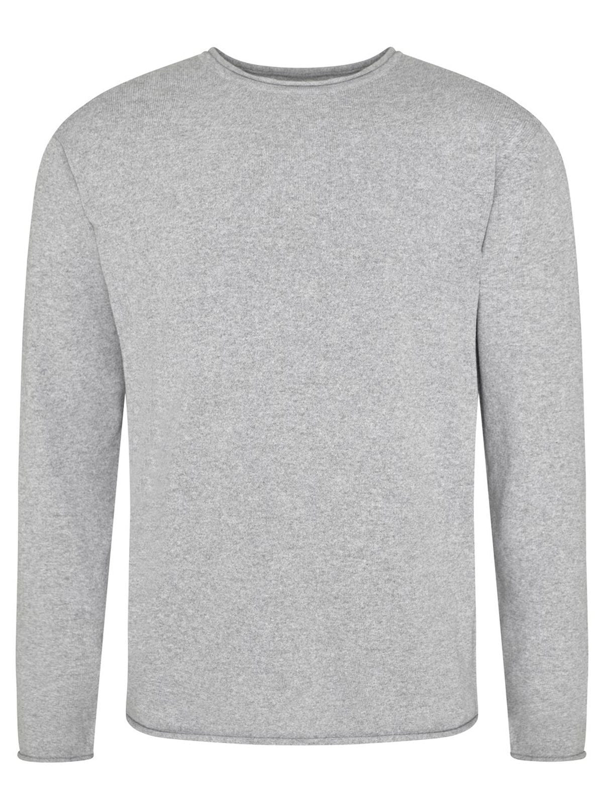 Arenal Knit Sweater Unisex Strick / Weste – Ecologie by AWDis – Farbe heather grey – individuell veredelbar
