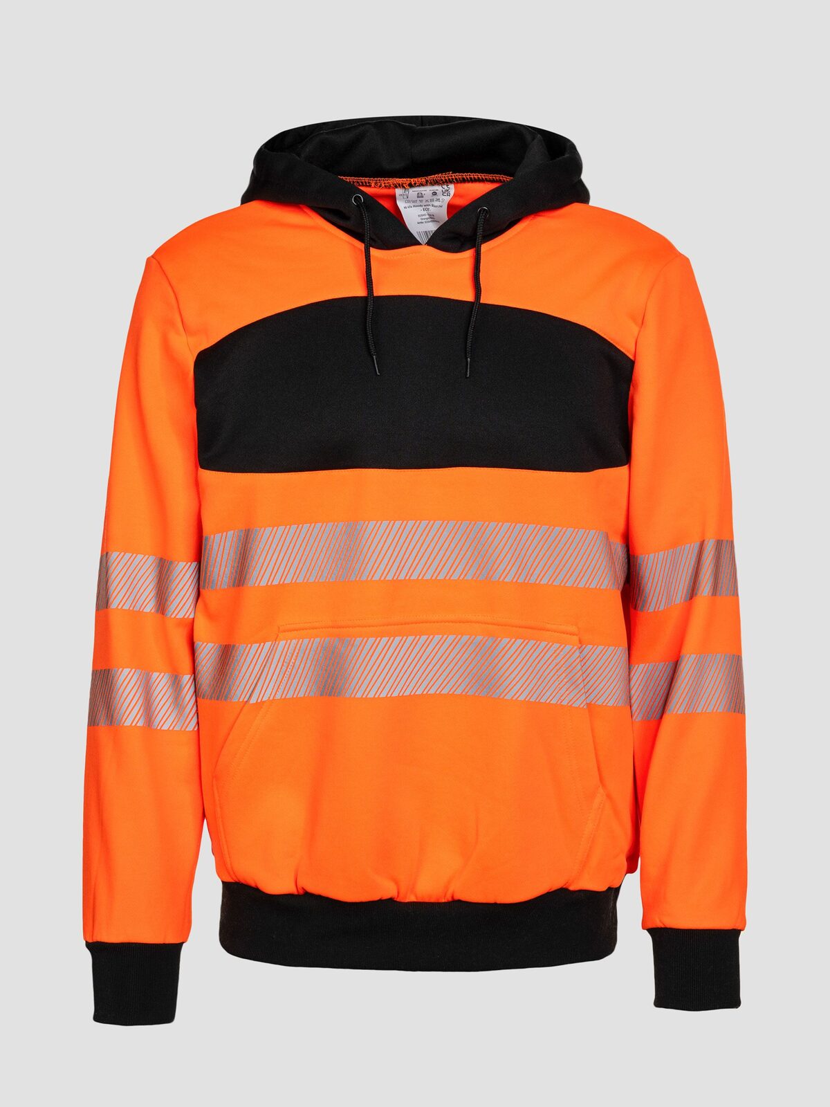 Hi-viz Hoody Herren Sweatshirt / Hoodie – Korntex – Farbe Orange/Black – individuell veredelbar
