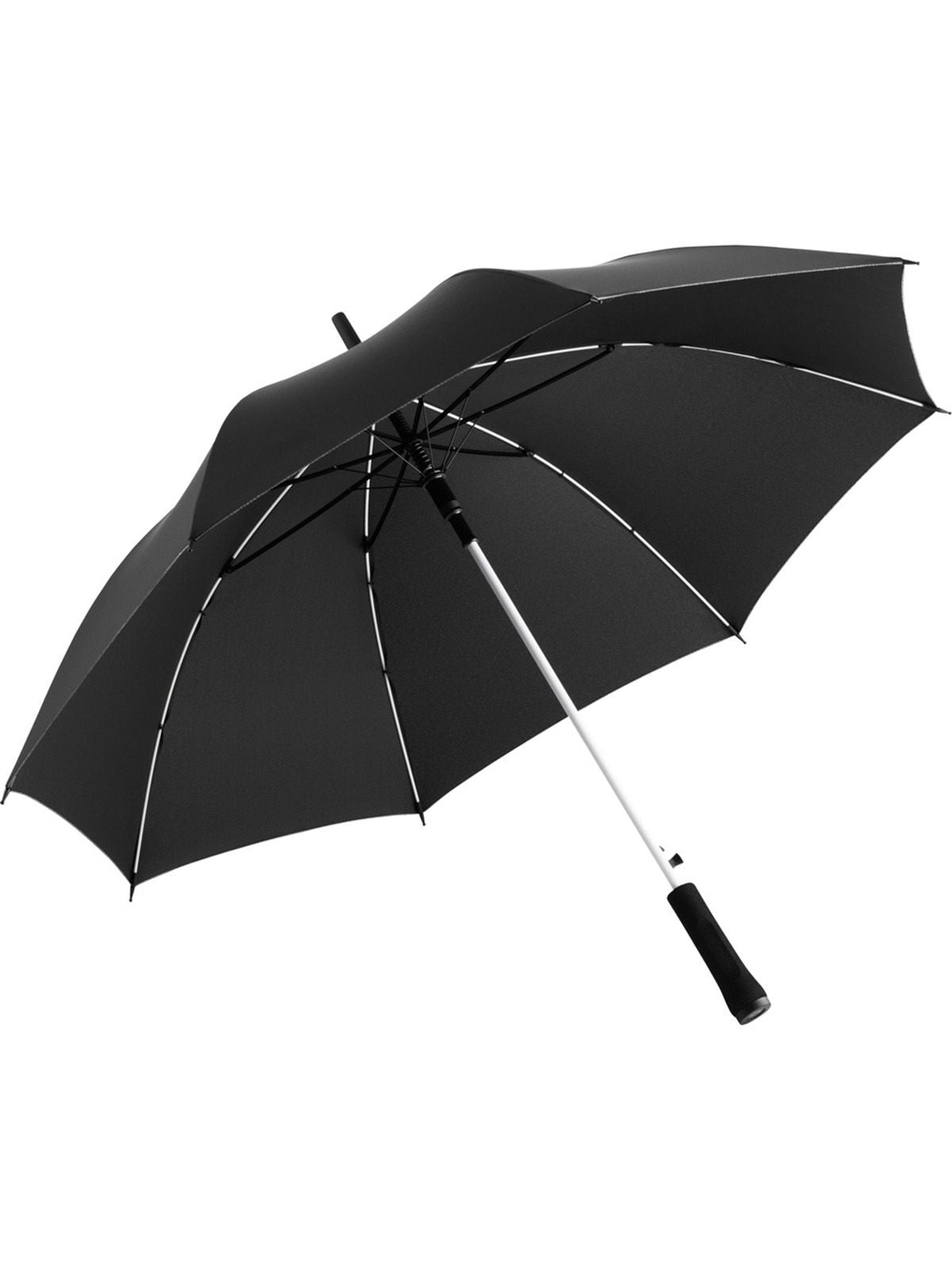 Ombrello Bastone con asta colorata Herren Regenschirm – FAre – Farbe Black-White – individuell veredelbar