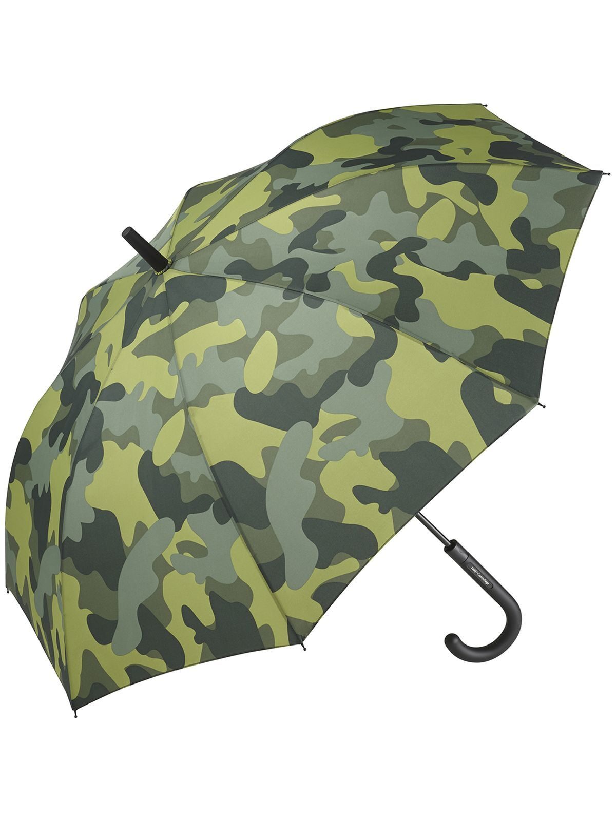 Ombrello bastone AC ®-Camouflage Regenschirm – FAre – Farbe Olive-Combi – individuell veredelbar