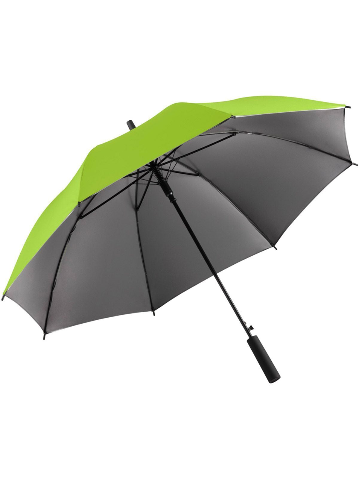 AC regular umbrella ® Doubleface Regenschirm – FAre – Farbe Lime/Grey – individuell veredelbar