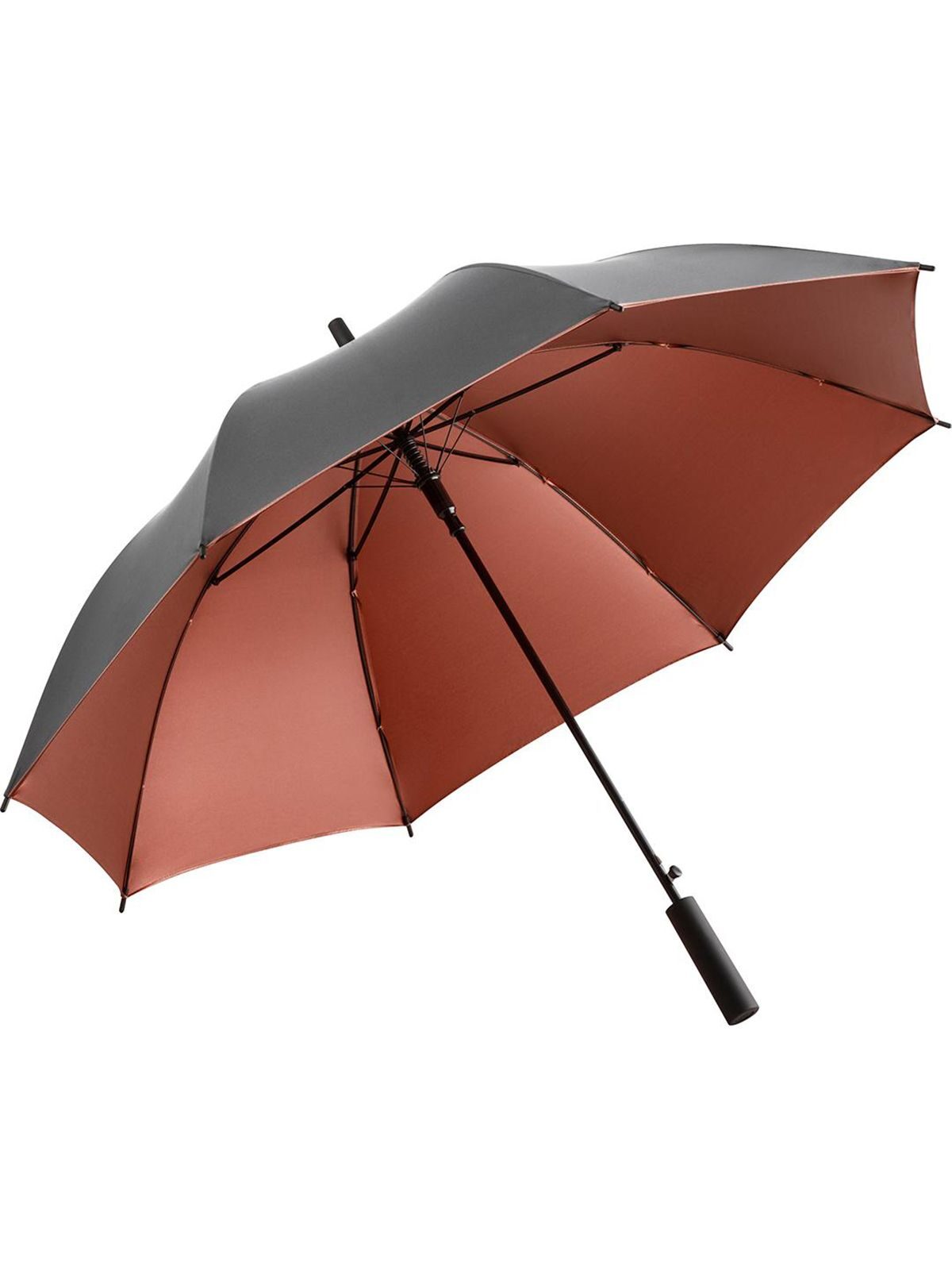 AC regular umbrella ® Doubleface Regenschirm – FAre – Farbe Grey/Copper – individuell veredelbar