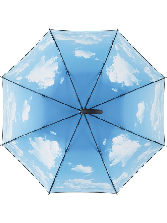 AC regular umbrella ®-Nature Regenschirm – FAre – Farbe Black/Cloud design – individuell veredelbar