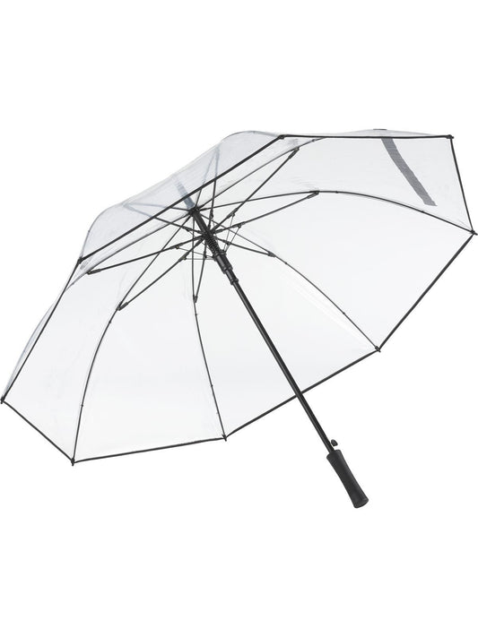 AC golf umbrella PURE Herren Regenschirm – FAre – Farbe Transparent-Black – individuell veredelbar