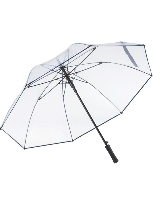 AC golf umbrella PURE Herren Regenschirm – FAre – Farbe Transparent-Navy – individuell veredelbar