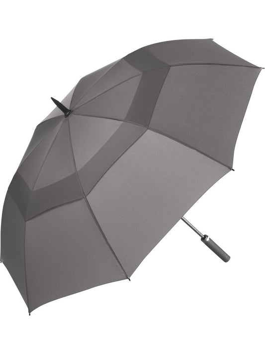 AC golf umbrella Fibermatic XL Vent Herren Regenschirm – FAre – Farbe Grau – individuell veredelbar