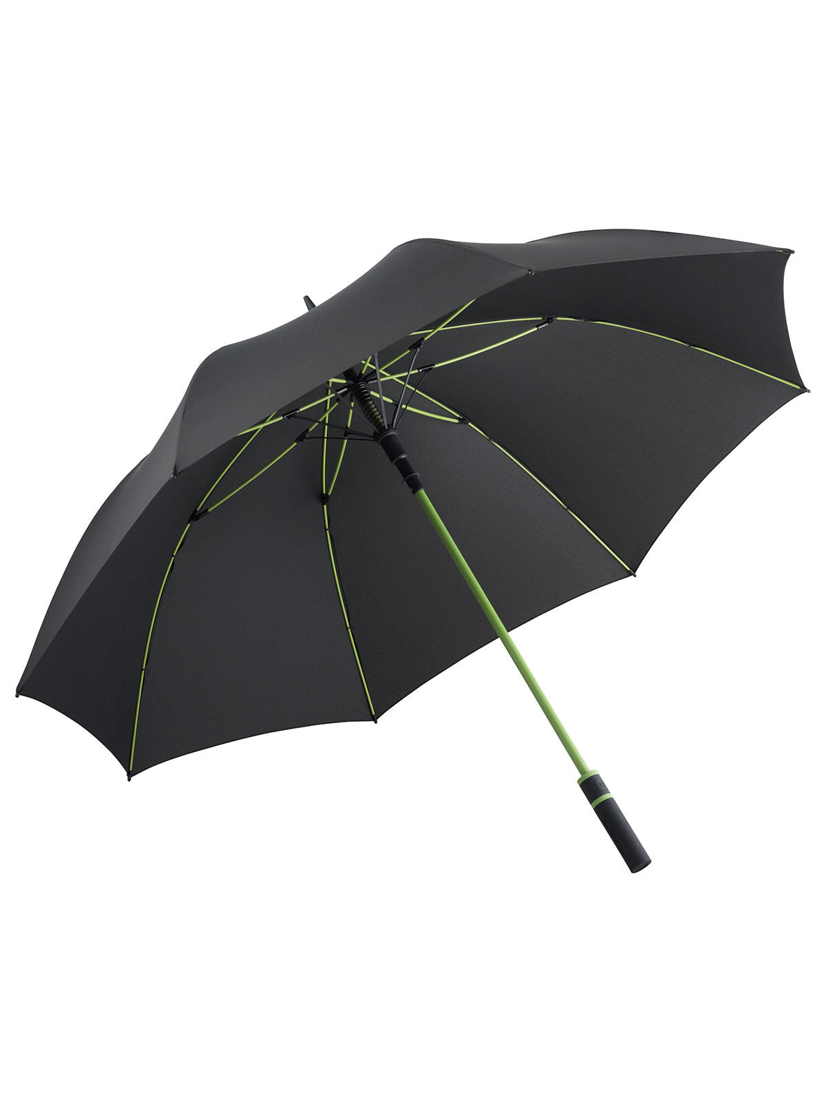 AC golf umbrella ® Style Herren Regenschirm – FAre – Farbe Black-Lime – individuell veredelbar