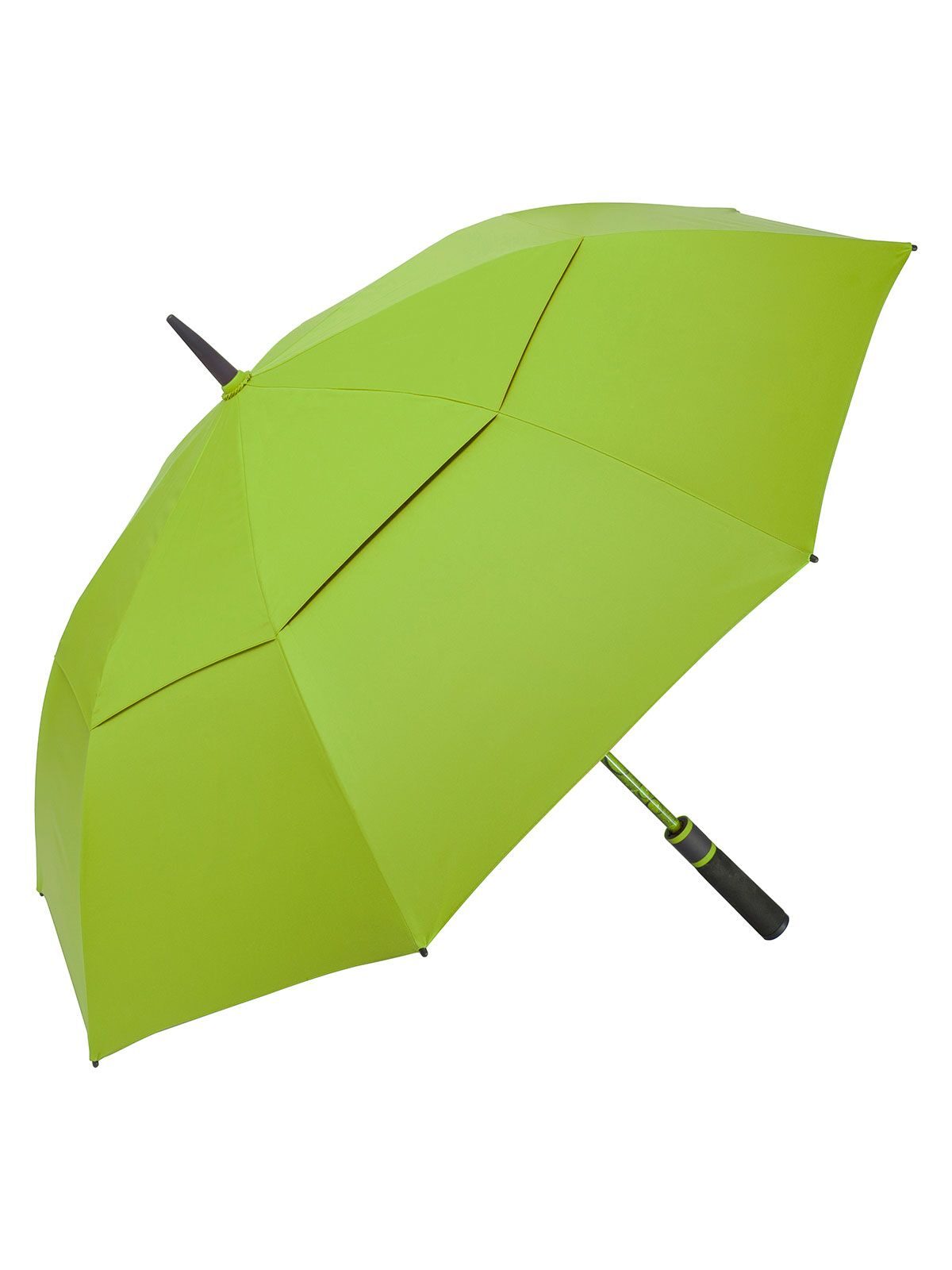 AC golf umbrella ®-Doubleface XL Vent Herren Regenschirm – FAre – Farbe Lime wS/Black – individuell veredelbar
