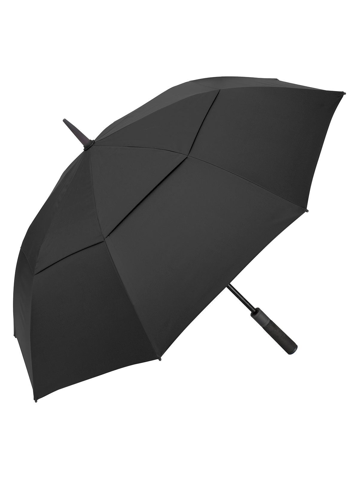 AC golf umbrella ®-Doubleface XL Vent Herren Regenschirm – FAre – Farbe Black wS/Black – individuell veredelbar