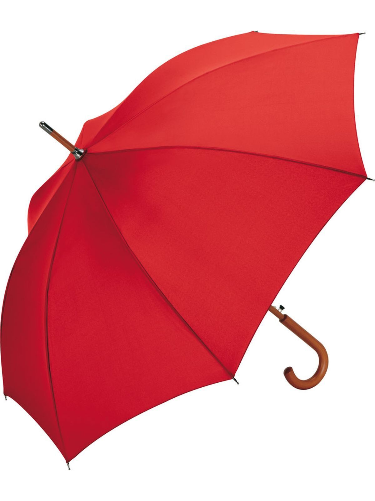 AC woodshaft regular umbrella Regenschirm – FAre – Farbe Rot – individuell veredelbar