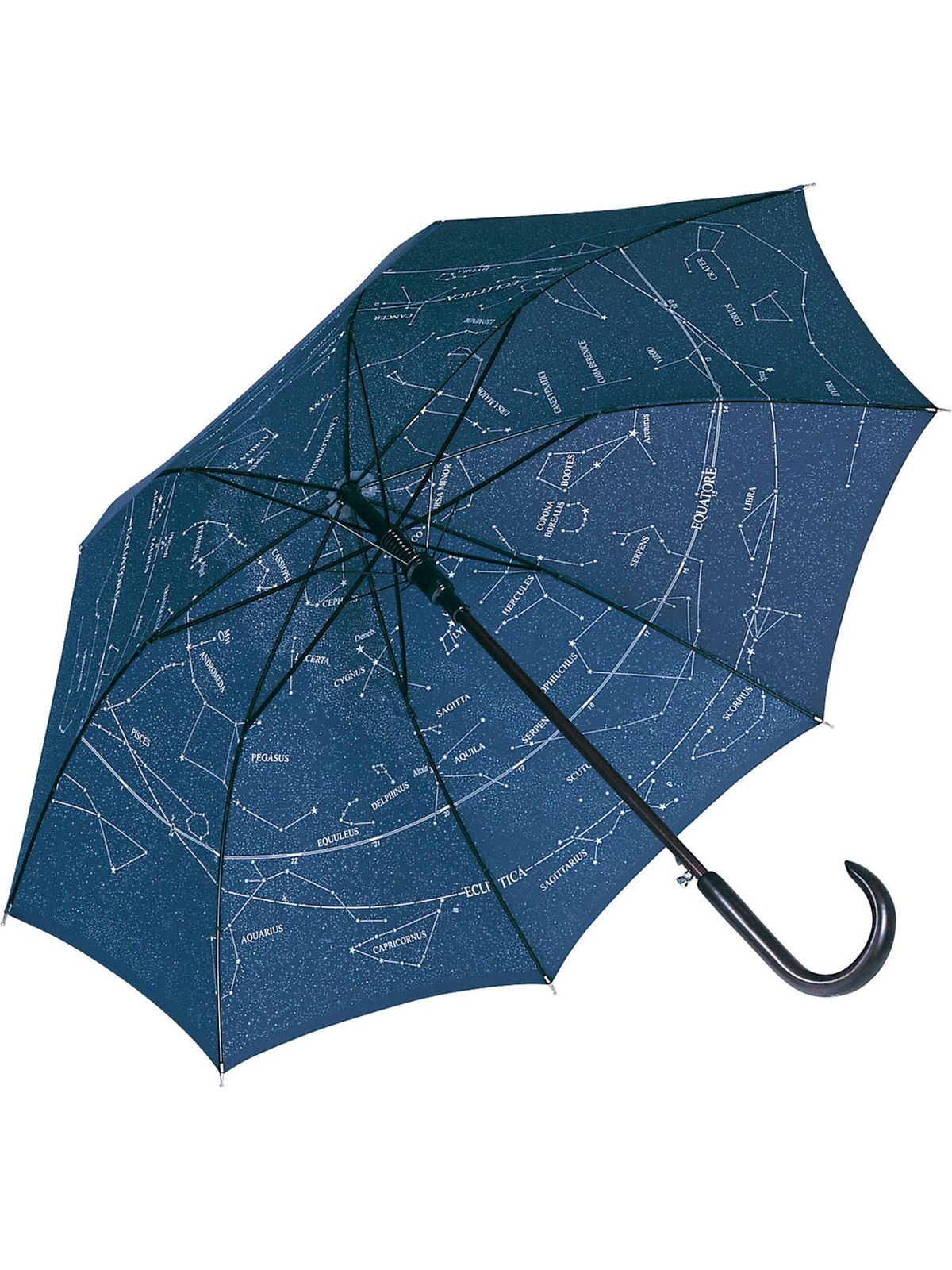 AC woodshaft regular umbrella Regenschirm – FAre – Farbe Night Blue/Starsky – individuell veredelbar
