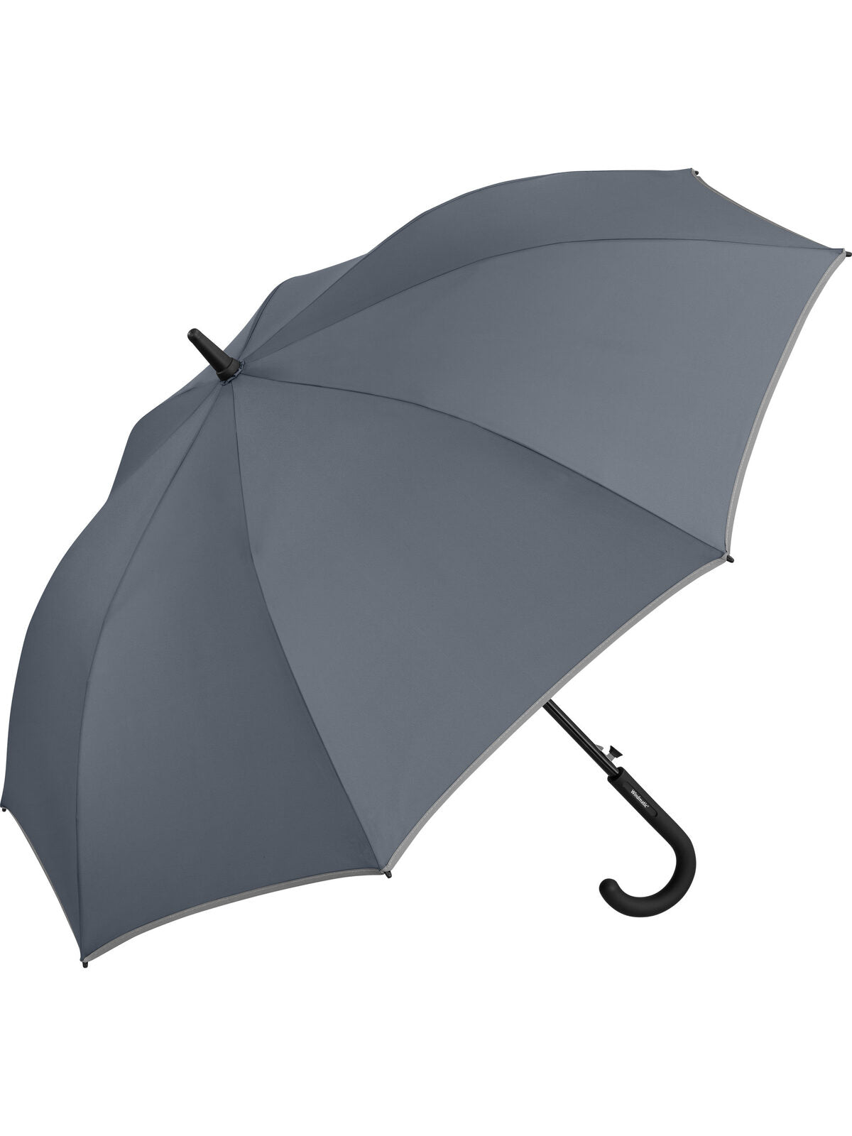 Midsize umbrella AC ® Windmatic® Regenschirm – FAre – Farbe Grey ws – individuell veredelbar