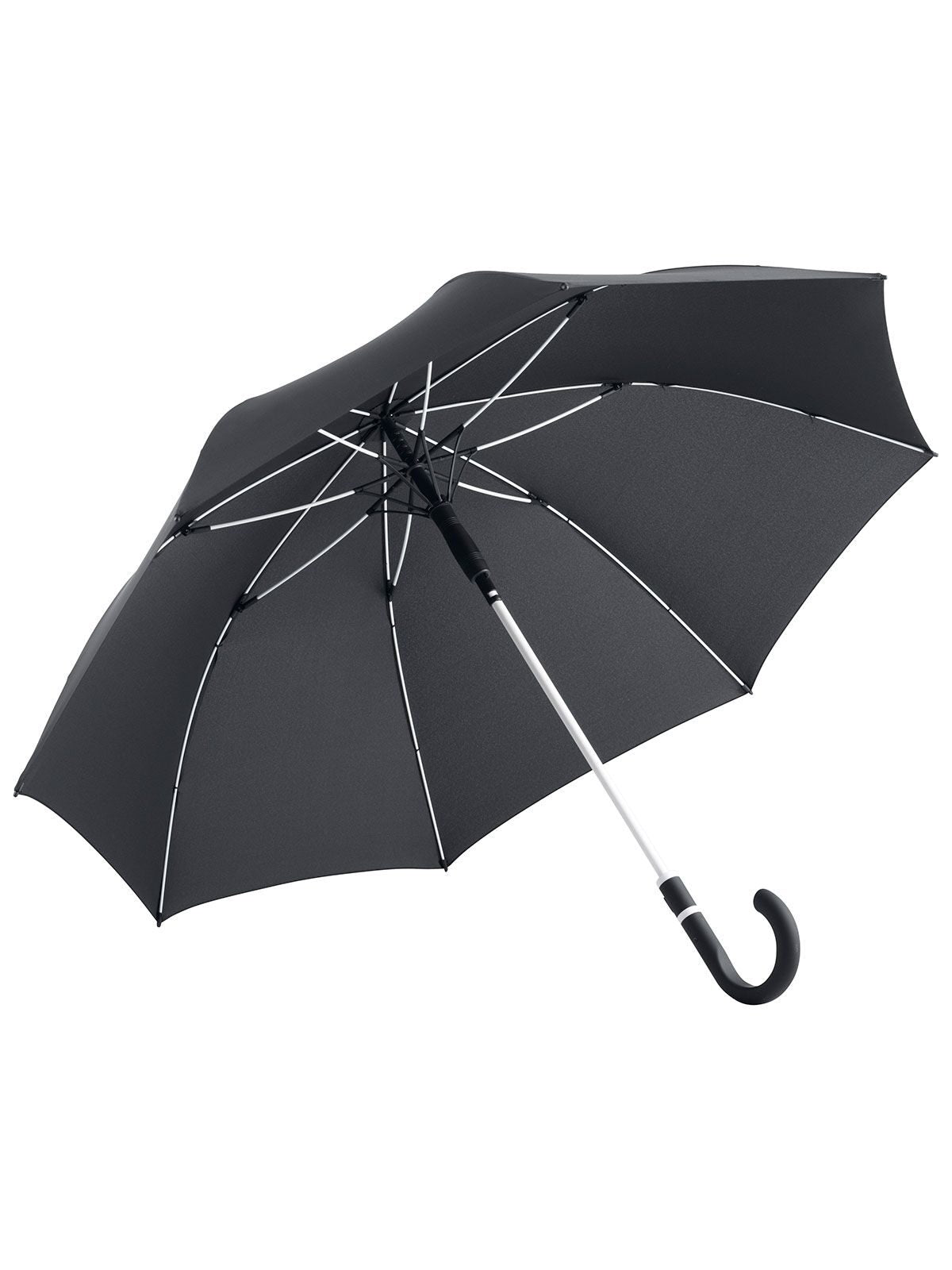 AC midsize umbrella -Style Herren Regenschirm – FAre – Farbe Black-White ws – individuell veredelbar