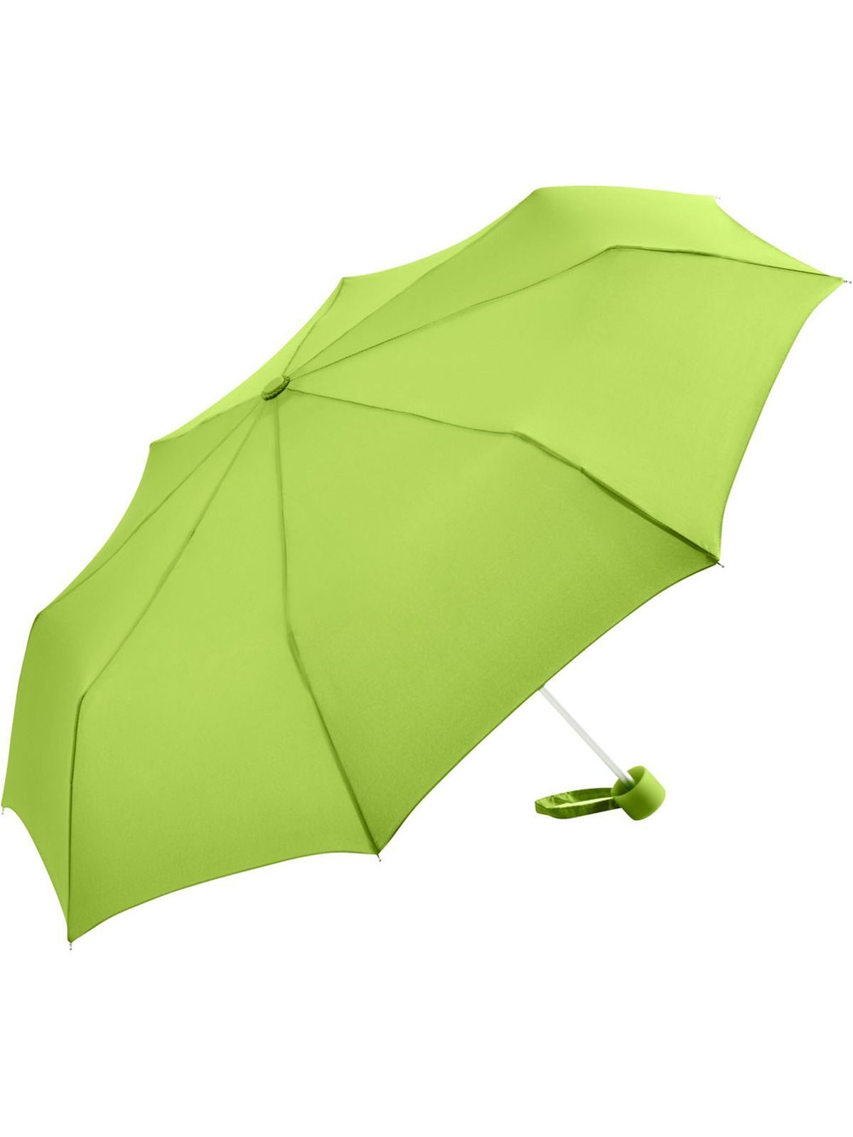 Alu mini umbrella Regenschirm – FAre – Farbe Lime – individuell veredelbar