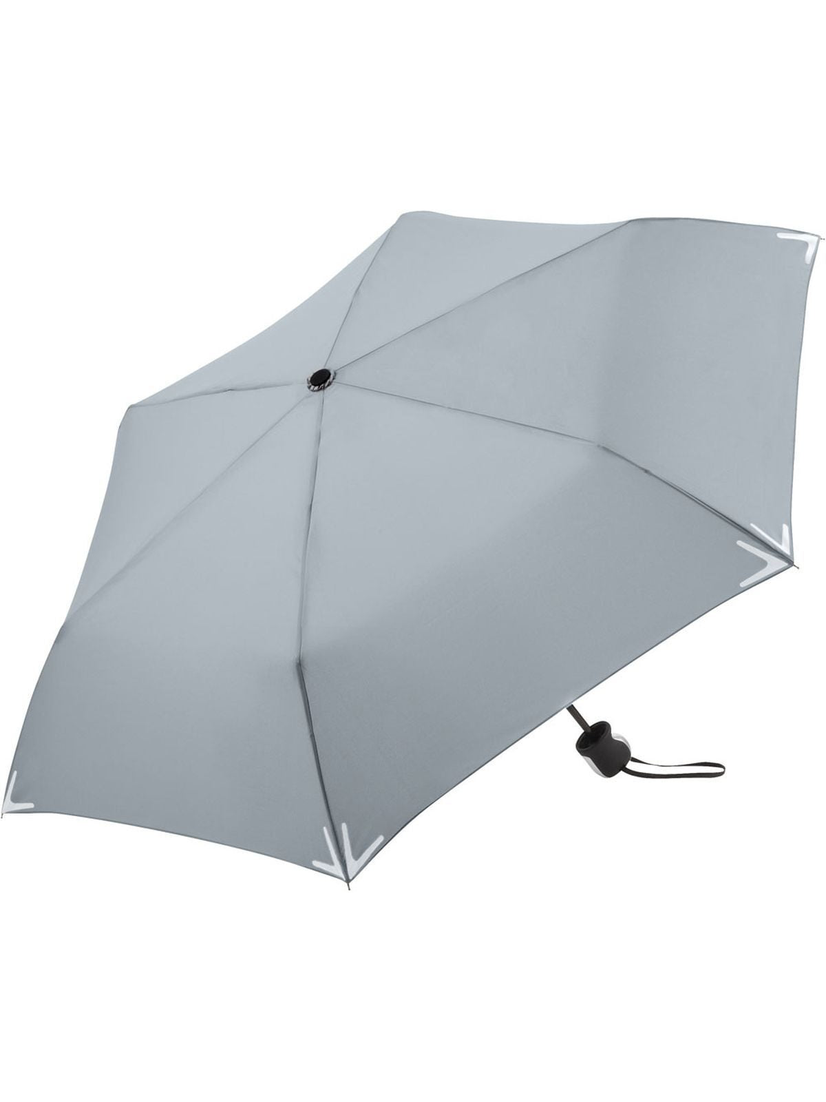 Mini umbrella Safebrella® Herren Regenschirm – FAre – Farbe Hellgrau – individuell veredelbar