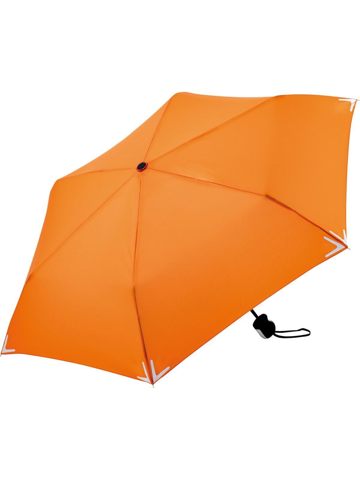 Mini umbrella Safebrella® Herren Regenschirm – FAre – Farbe Orange – individuell veredelbar