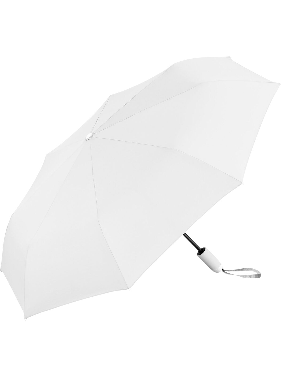 AOC ® Whiteline pocket umbrella Regenschirm – FAre – Farbe Weiß – individuell veredelbar