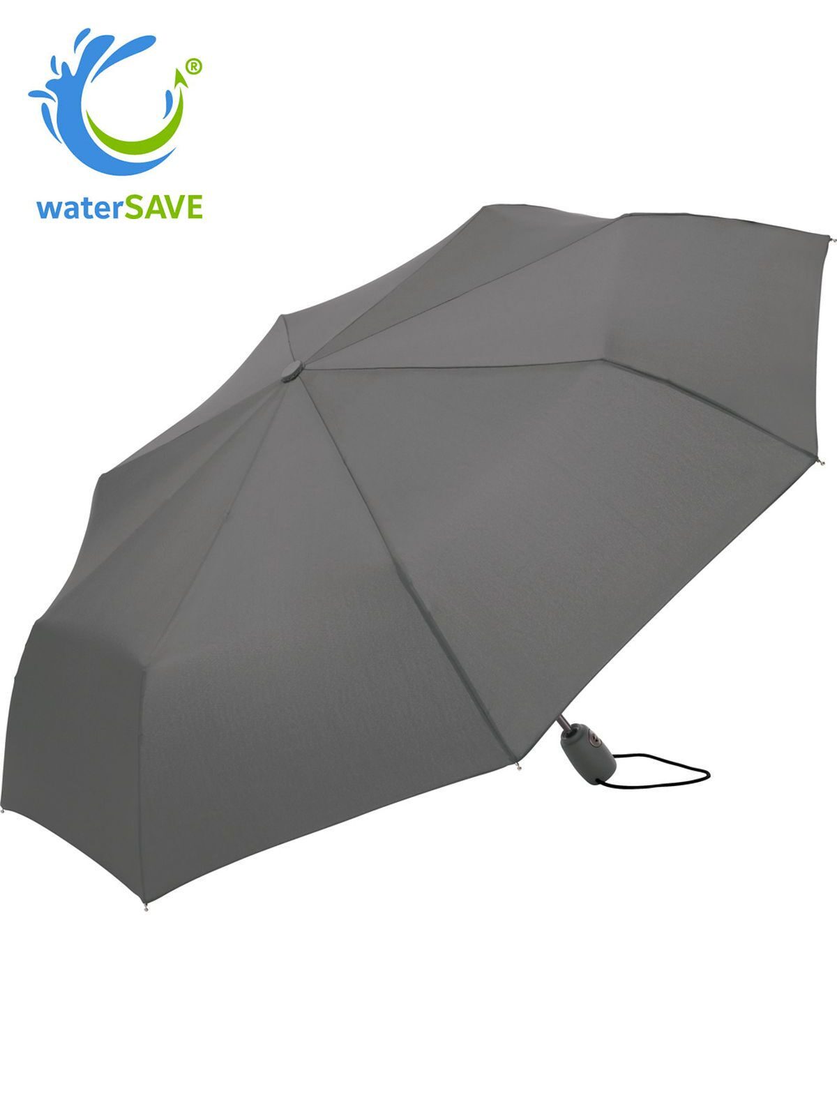 Mini umbrella ®-AOC Regenschirm – FAre – Farbe Grey ws – individuell veredelbar