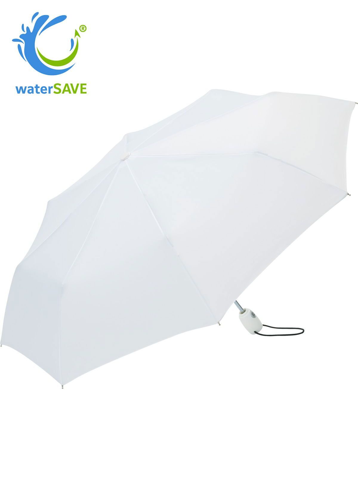 Mini umbrella ®-AOC Regenschirm – FAre – Farbe Natural White ws – individuell veredelbar