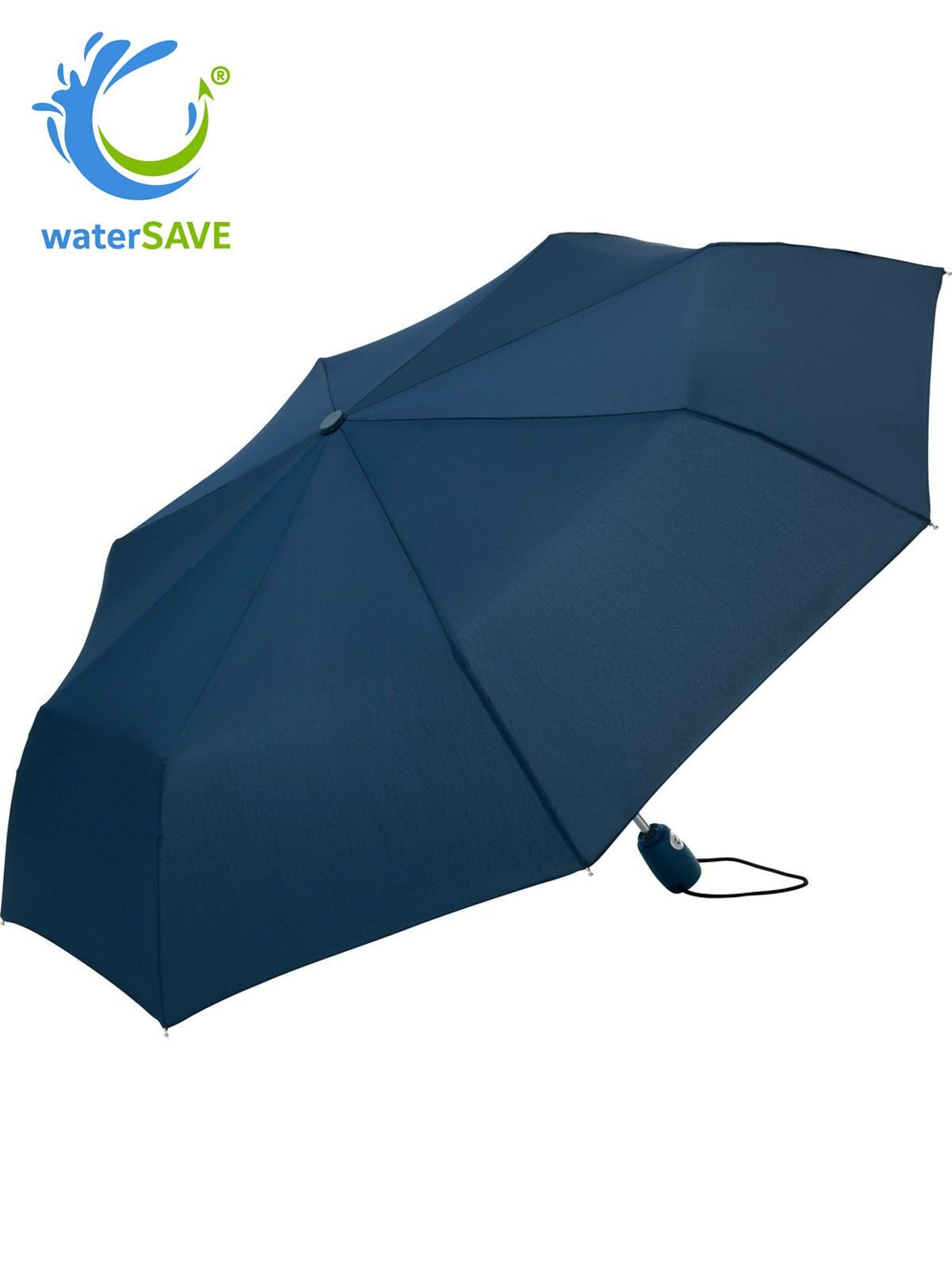 Mini umbrella ®-AOC Regenschirm – FAre – Farbe Navy ws – individuell veredelbar