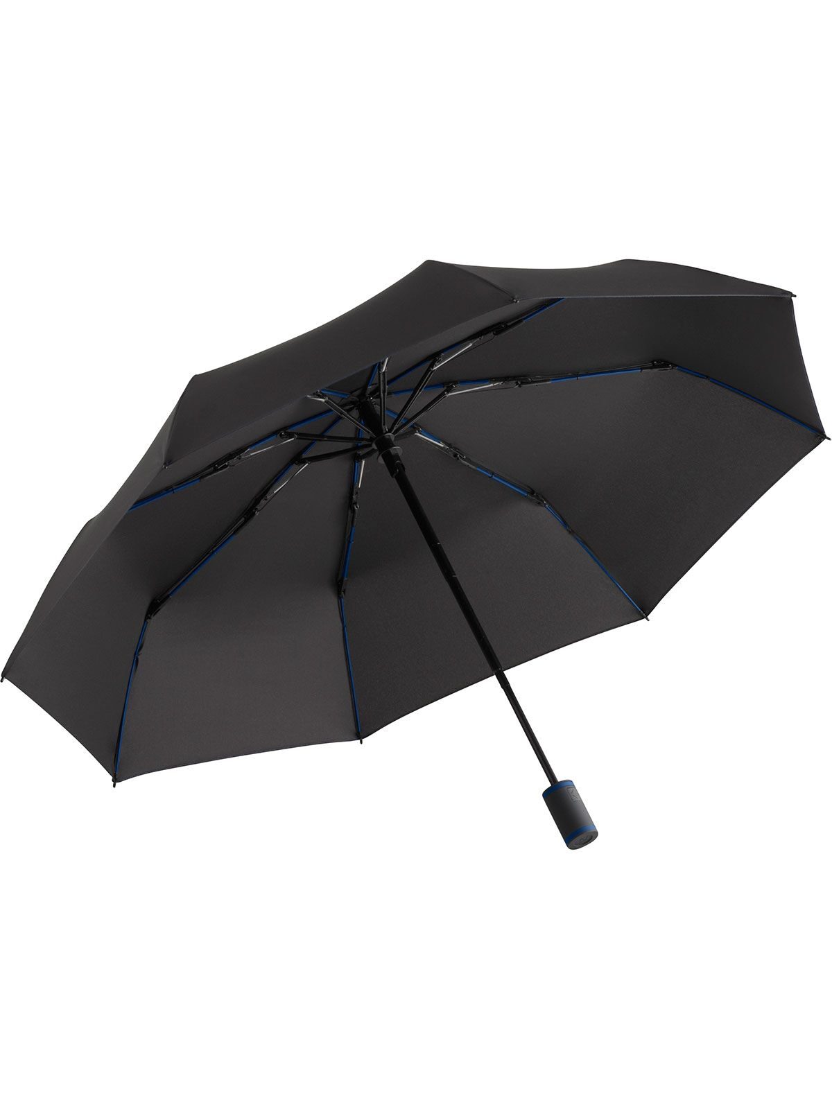 Pocket umbrella ® AOC-Mini Style Regenschirm – FAre – Farbe Black-Navy – individuell veredelbar