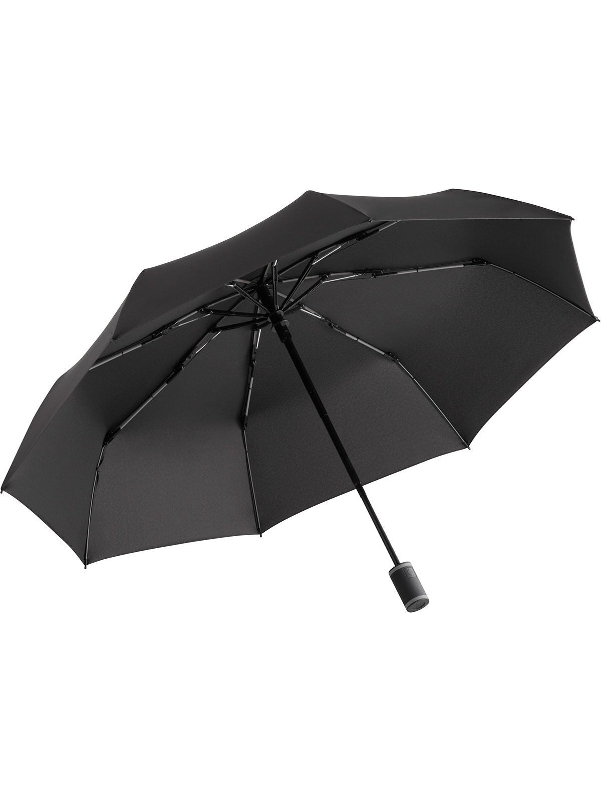 Pocket umbrella ® AOC-Mini Style Regenschirm – FAre – Farbe Black-Grey – individuell veredelbar