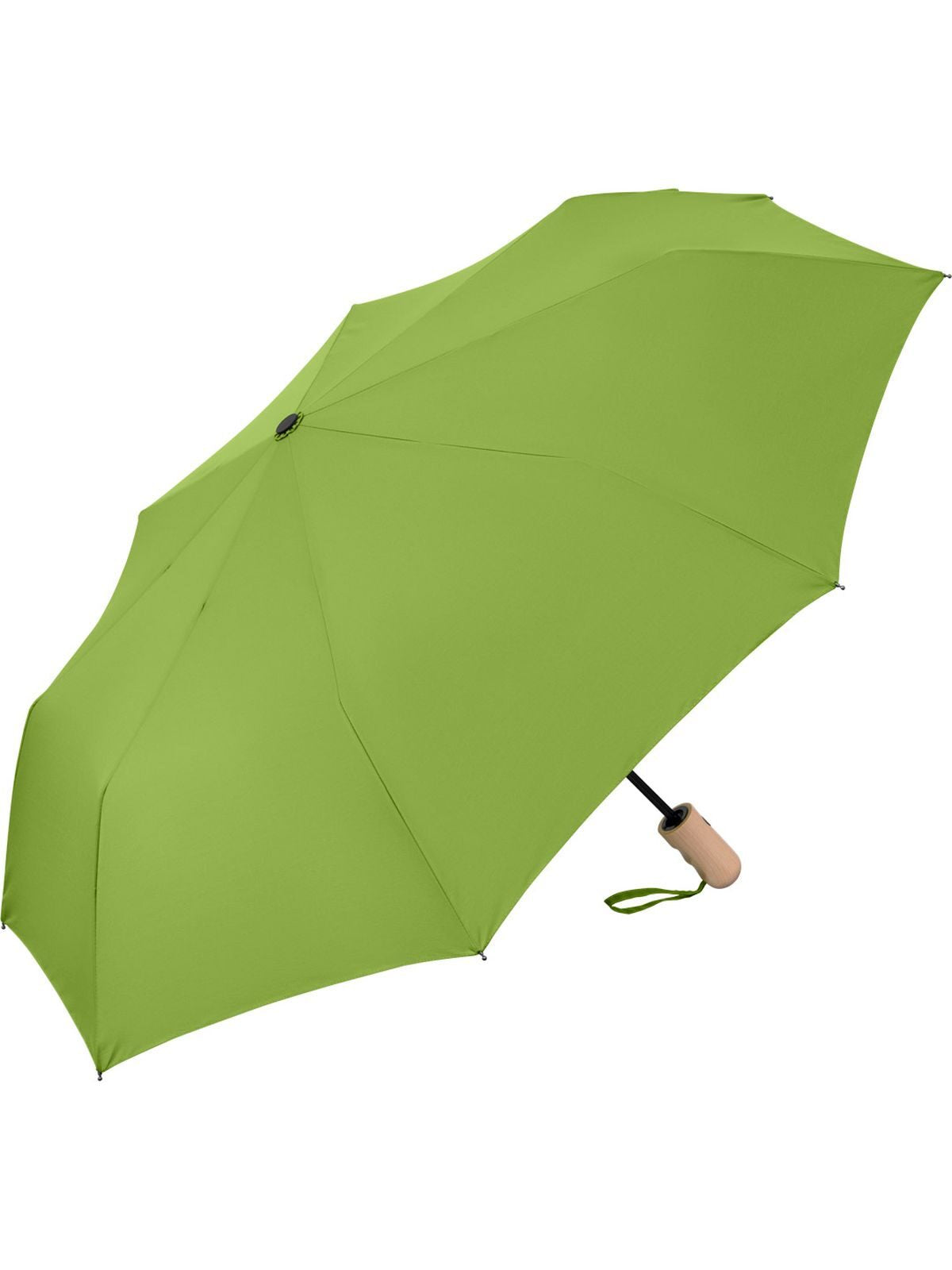 AC pocket umbrella ÖkoBrella Herren Regenschirm – FAre – Farbe Lime ws – individuell veredelbar