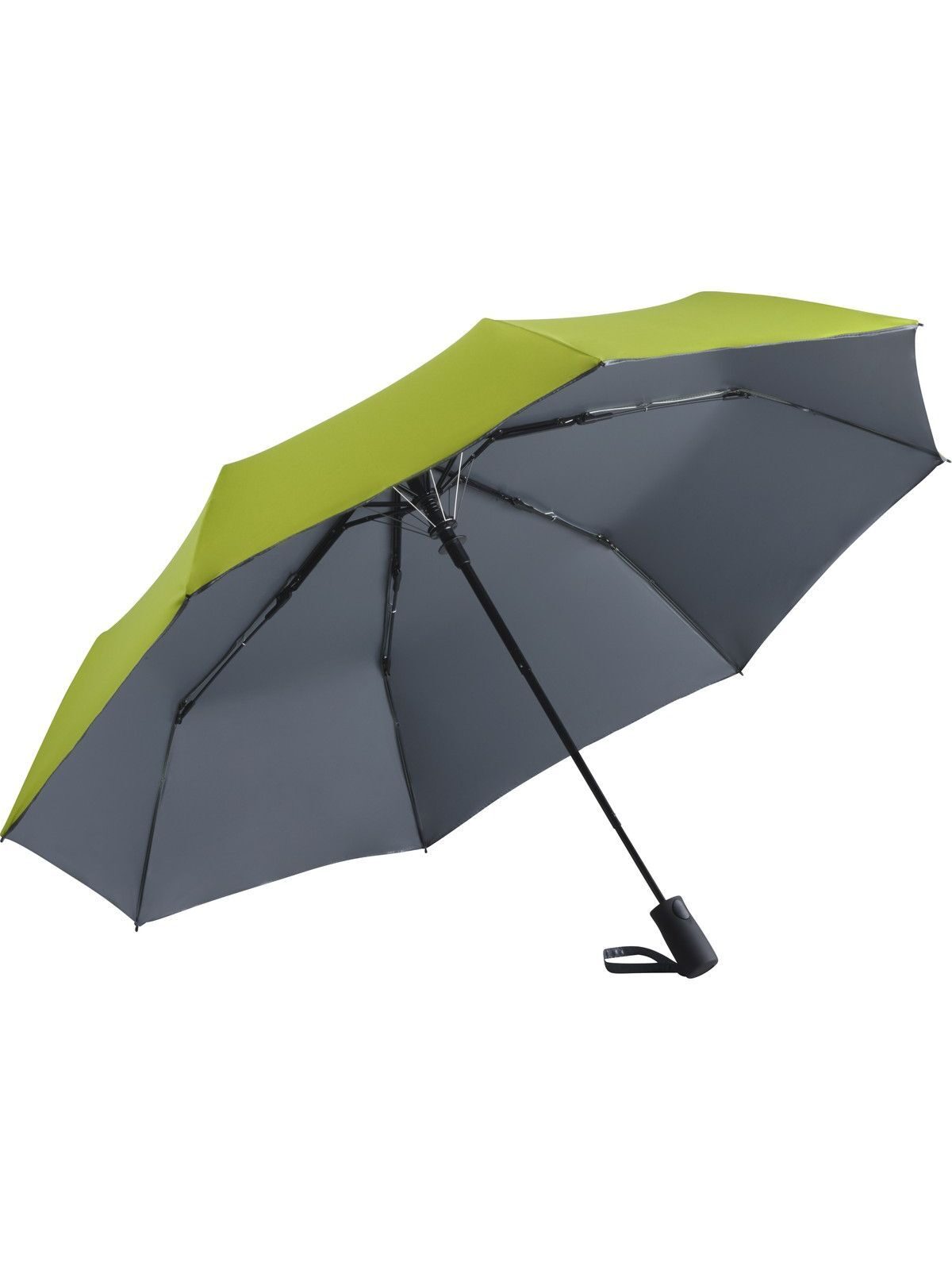 AC Mini umbrella ®-Dubleface Herren Regenschirm – FAre – Farbe Lime/Grey – individuell veredelbar