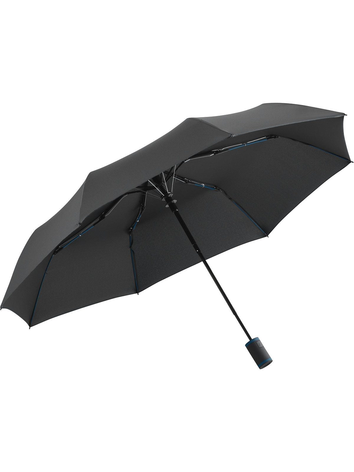 Mini umbrella -AOC Herren Regenschirm – FAre – Farbe Black-Navy – individuell veredelbar