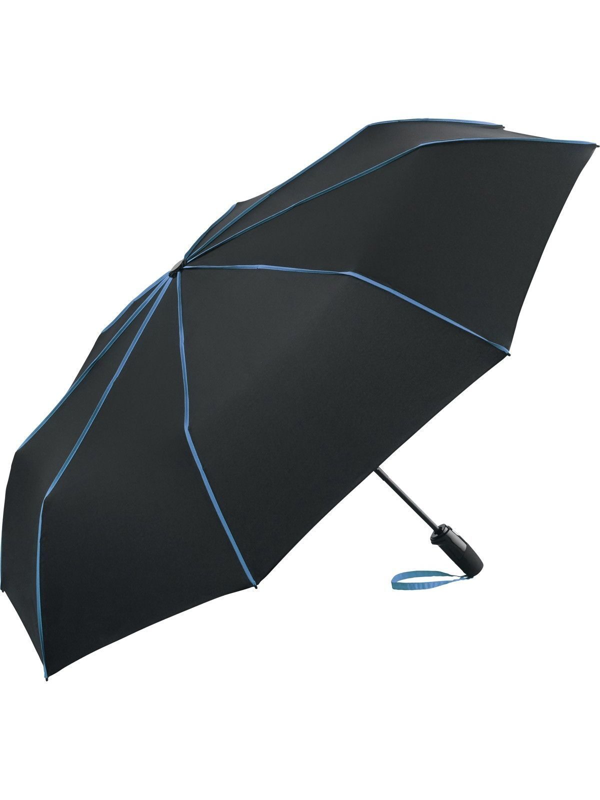 AOC Oversize Mini Umbrella ®-Seam Regenschirm – FAre – Farbe Black-Blue – individuell veredelbar