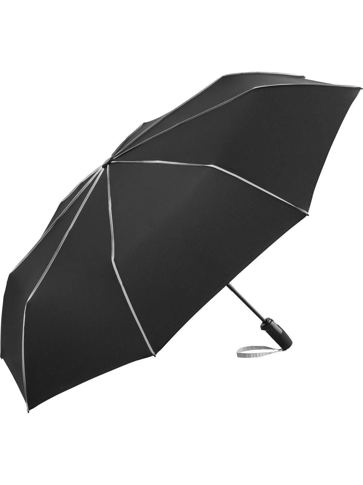 AOC Oversize Mini Umbrella ®-Seam Regenschirm – FAre – Farbe Black-Light Grey – individuell veredelbar