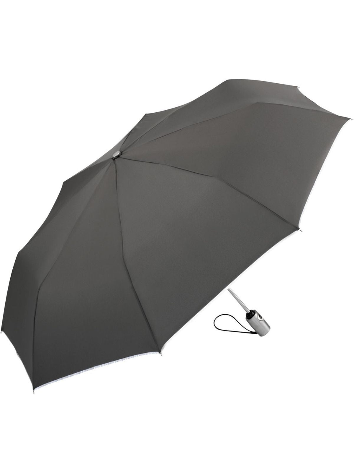 Oversize mini umbrella ®-AOC Herren Regenschirm – FAre – Farbe Grau – individuell veredelbar