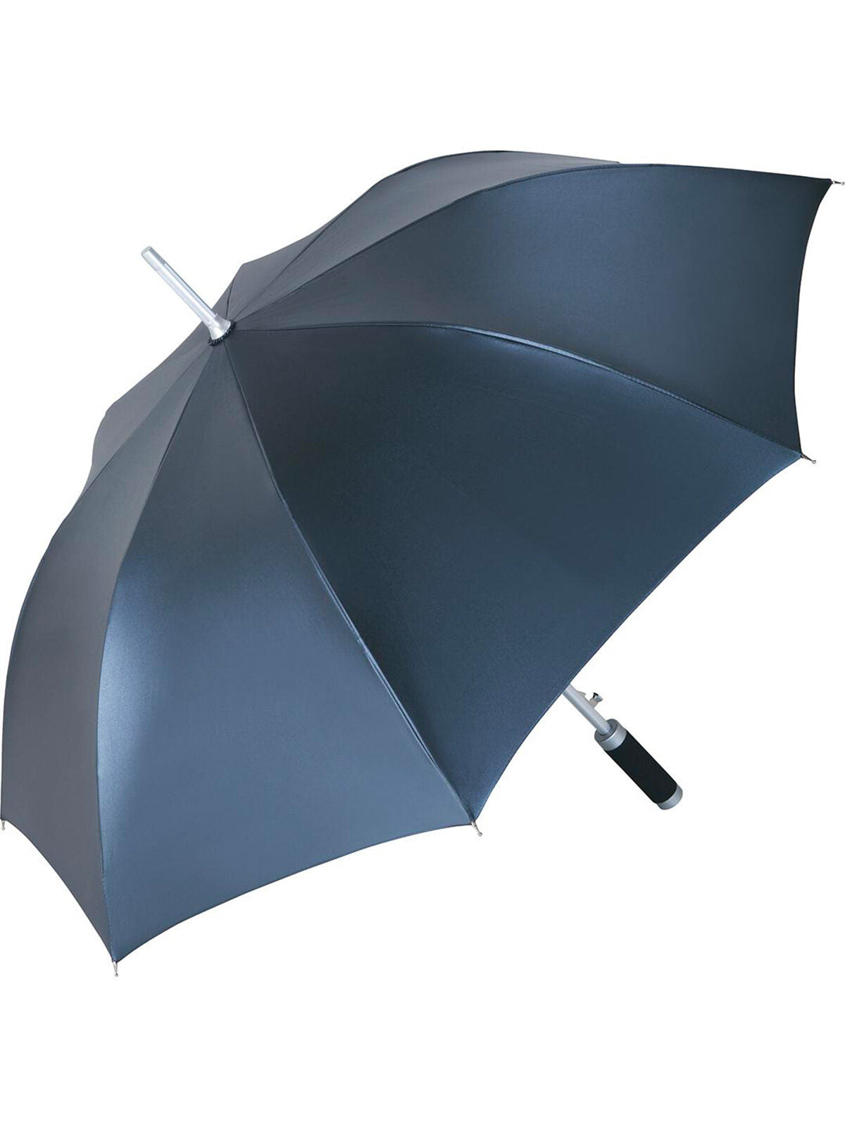 AC alu regular umbrella Windmatic Damen Regenschirm – FAre – Farbe Grey metallic/Black – individuell veredelbar