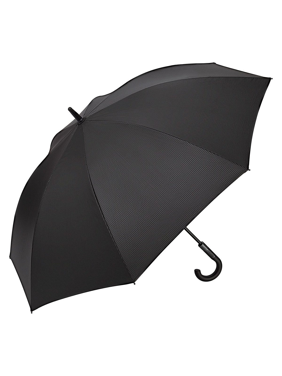AC golf umbrella ®-Carbon-Style Herren Regenschirm – FAre – Farbe Black wS – individuell veredelbar