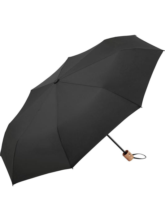 Mini Umbrella ÖkoBrella Shopping Regenschirm – FAre – Farbe Black wS – individuell veredelbar