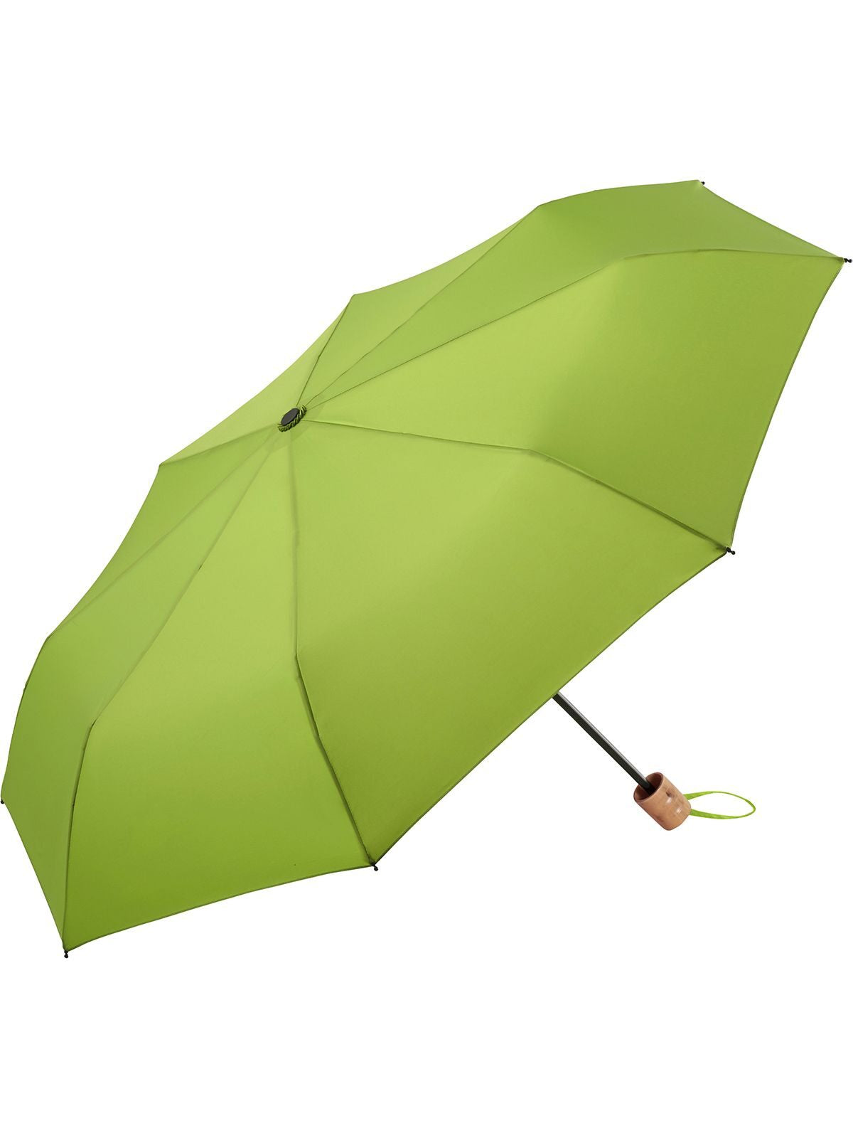 Mini Umbrella ÖkoBrella Shopping Regenschirm – FAre – Farbe Lime ws – individuell veredelbar