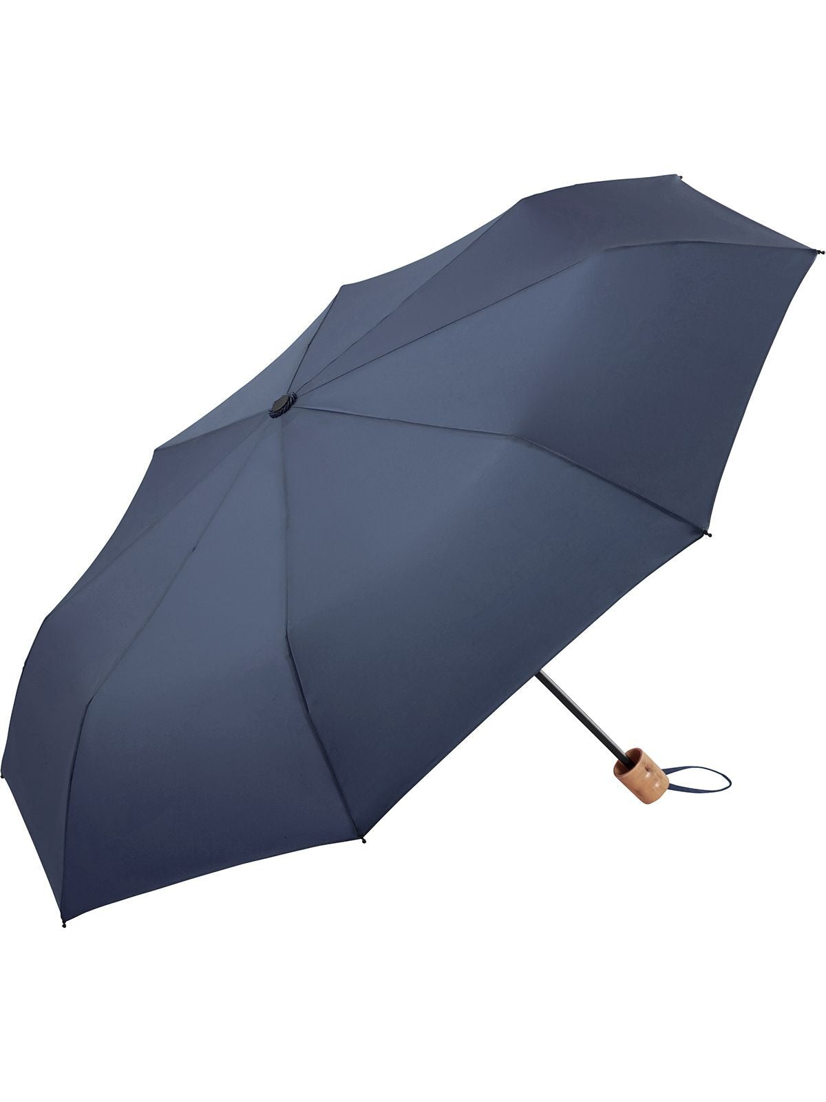 Mini Umbrella ÖkoBrella Shopping Regenschirm – FAre – Farbe Navy ws – individuell veredelbar
