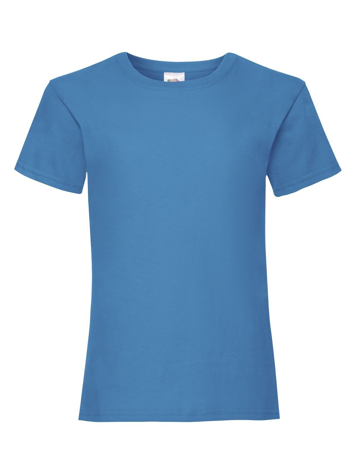 Girls Valueweight T T-Shirt – Fruit of the Loom – Farbe azure blue – individuell veredelbar