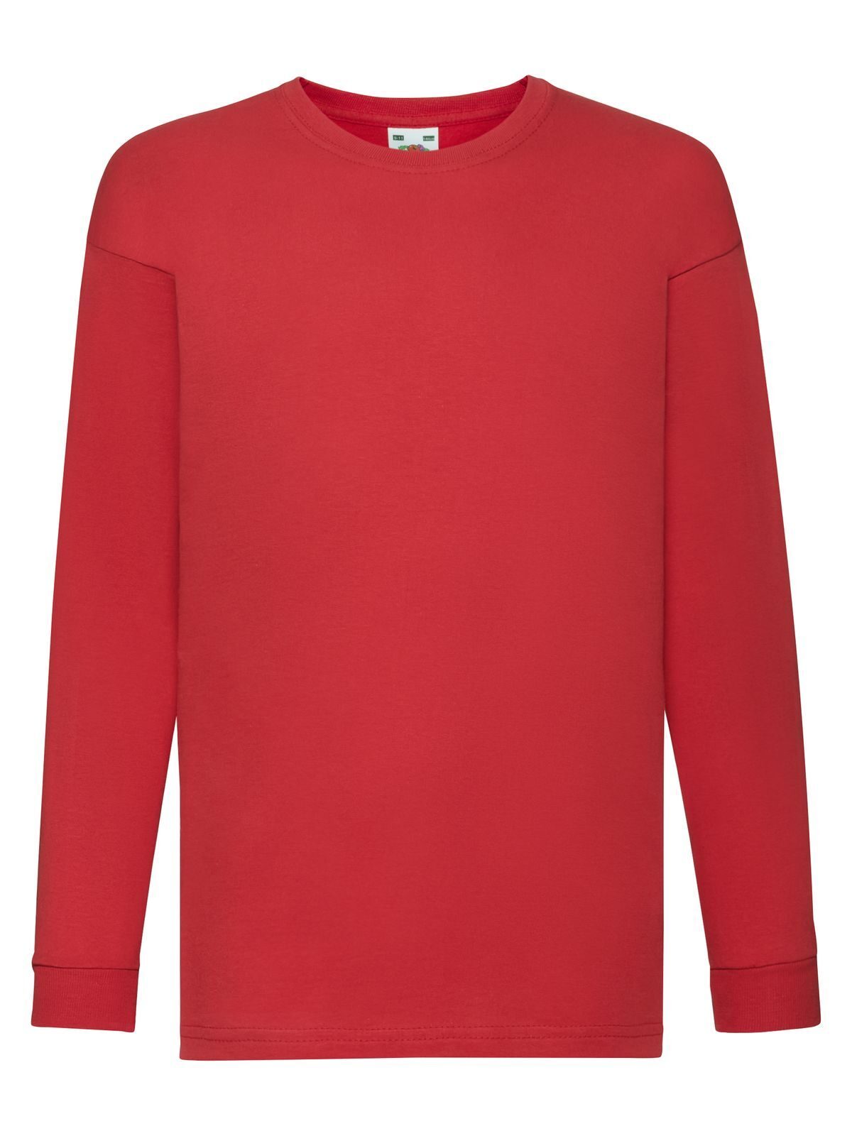 Valueweight Long Sleeve T Kinder T-Shirt – Fruit of the Loom – Farbe Rot – individuell veredelbar