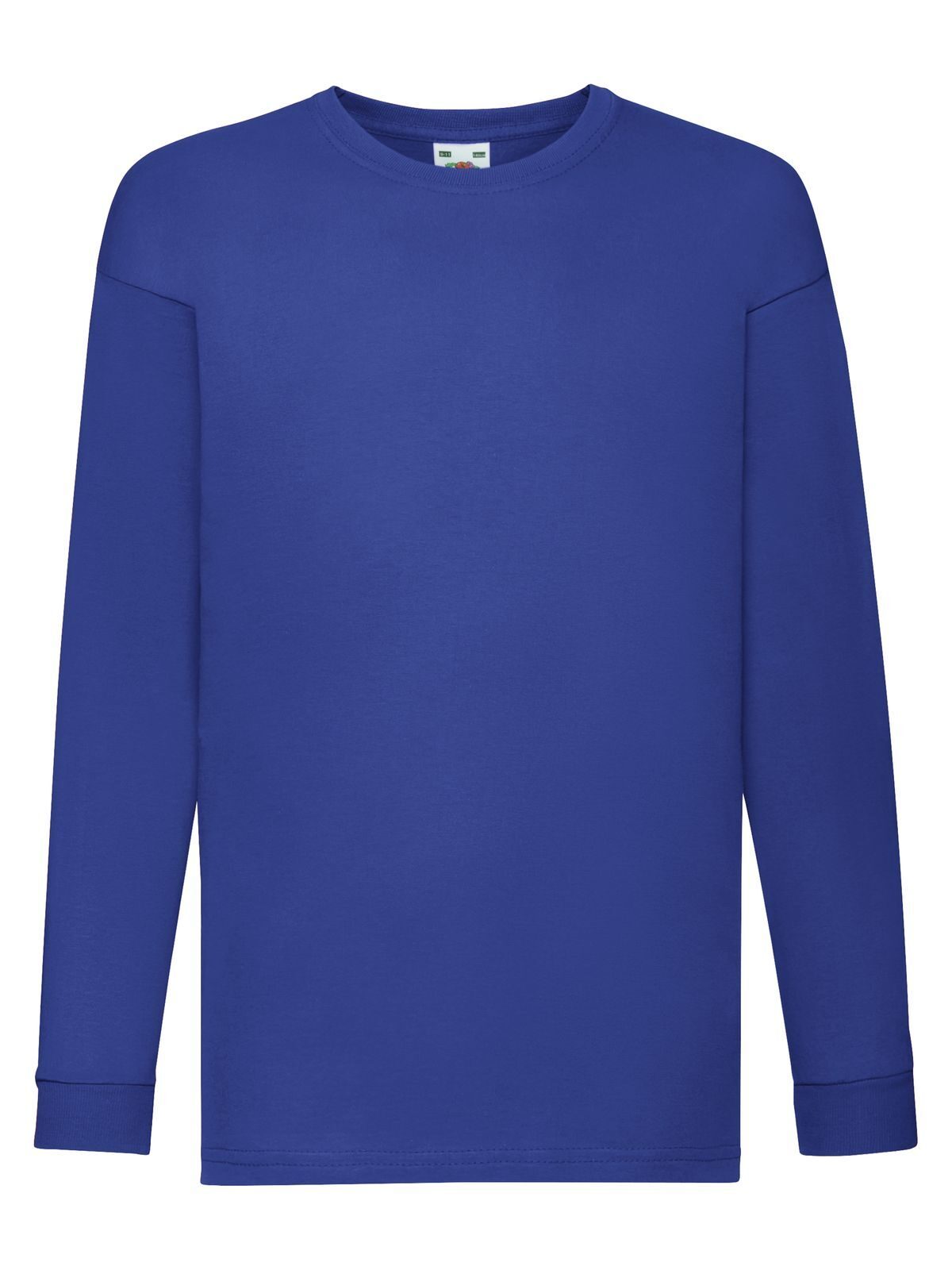 Valueweight Long Sleeve T Kinder T-Shirt – Fruit of the Loom – Farbe Royalblau – individuell veredelbar