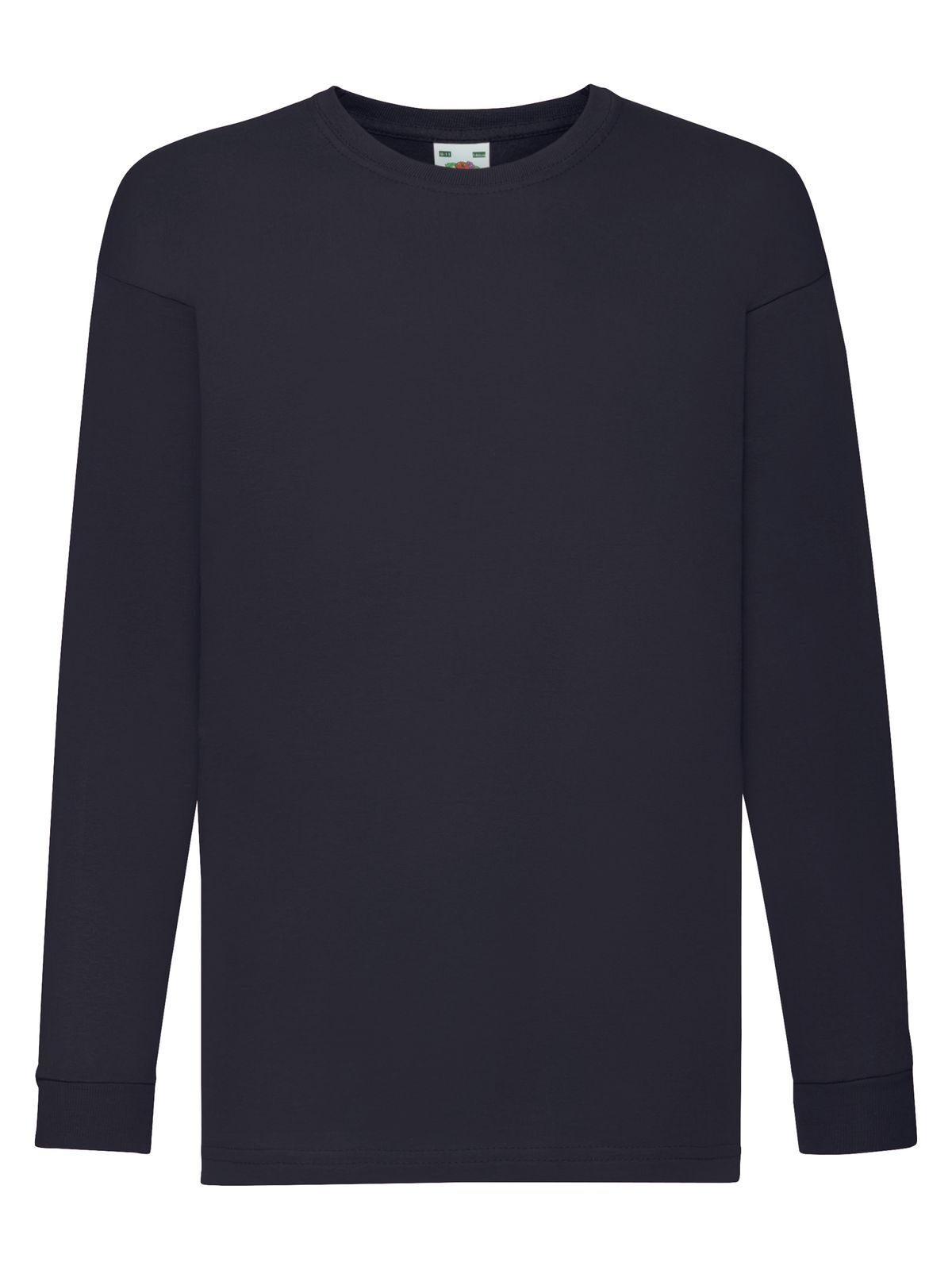 Valueweight Long Sleeve T Kinder T-Shirt – Fruit of the Loom – Farbe deep navy – individuell veredelbar