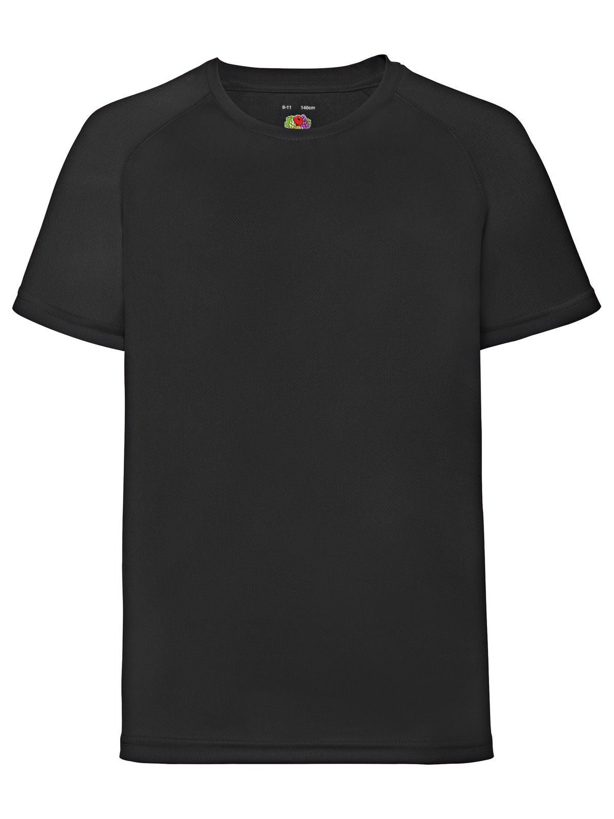 Performance T Kinder T-Shirt – Fruit of the Loom – Farbe Schwarz – individuell veredelbar