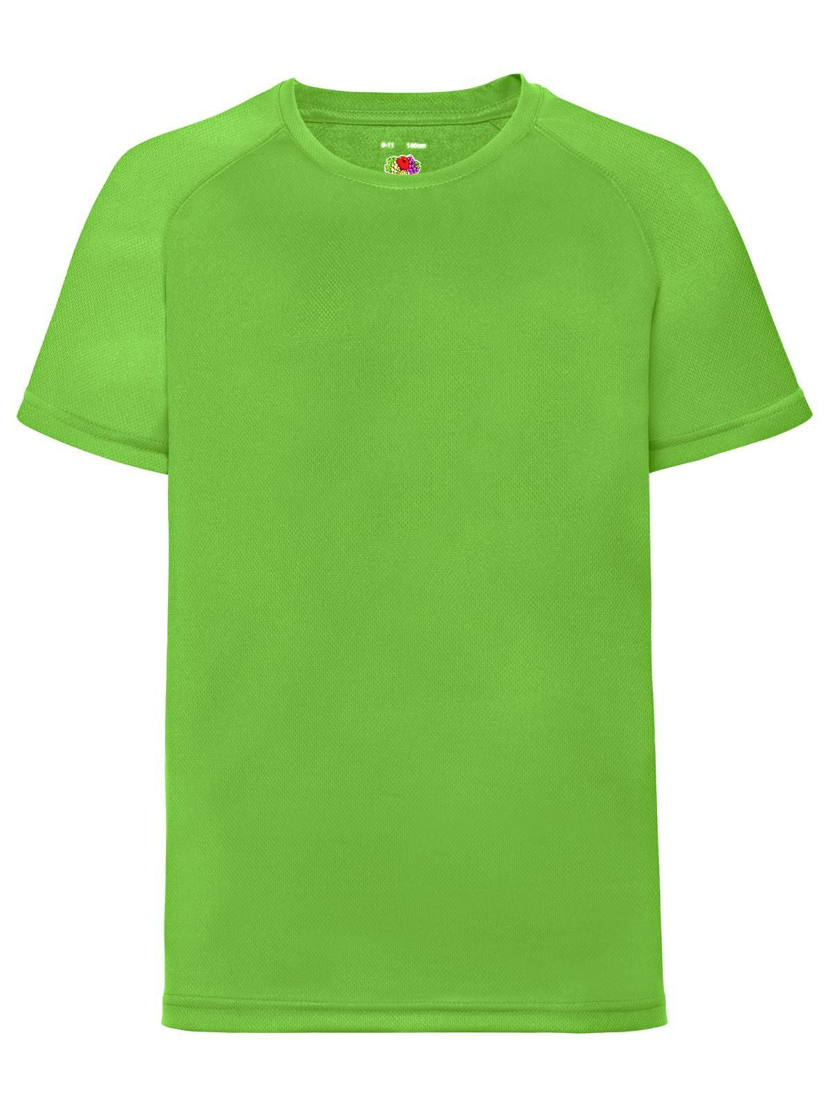 Performance T Kinder T-Shirt – Fruit of the Loom – Farbe Lime – individuell veredelbar