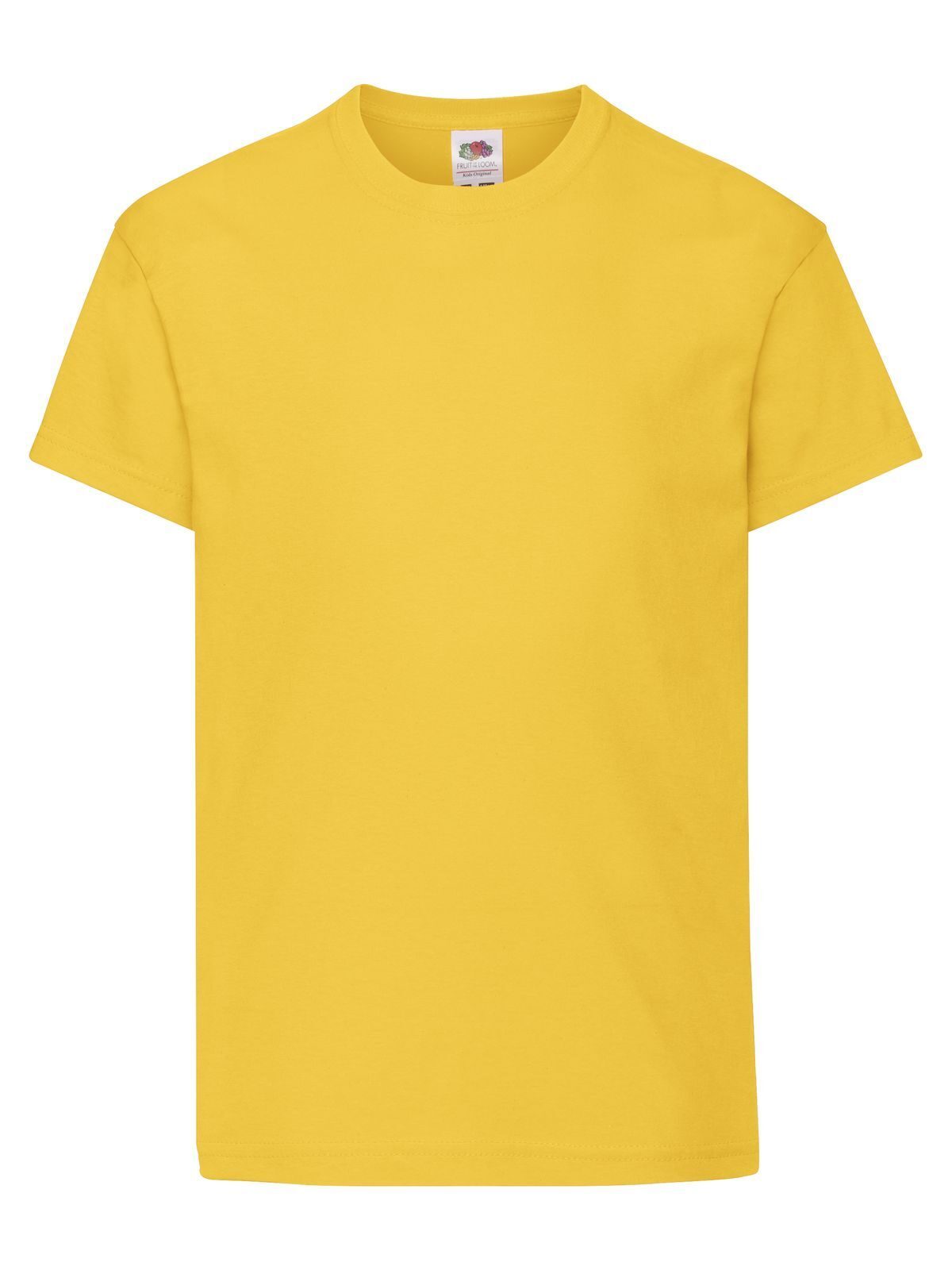 Original T Kinder T-Shirt – Fruit of the Loom – Farbe sunflower – individuell veredelbar