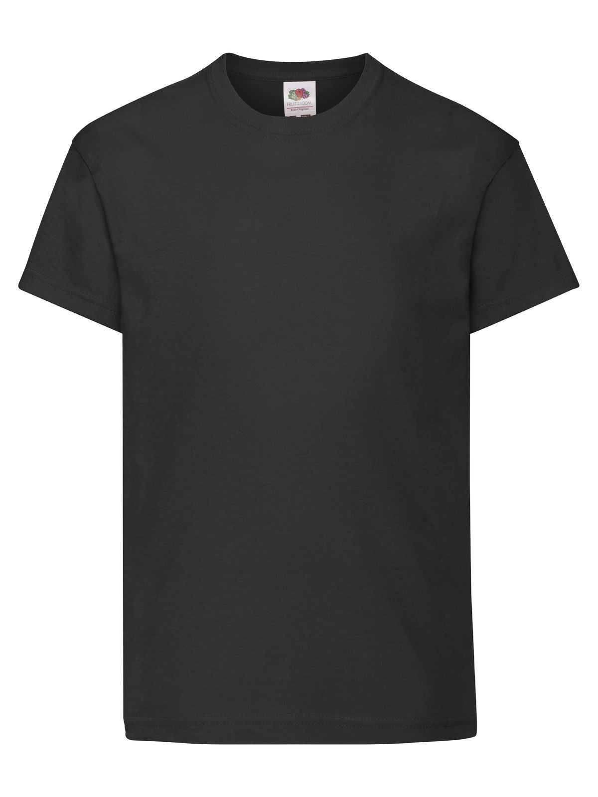 Original T Kinder T-Shirt – Fruit of the Loom – Farbe Schwarz – individuell veredelbar