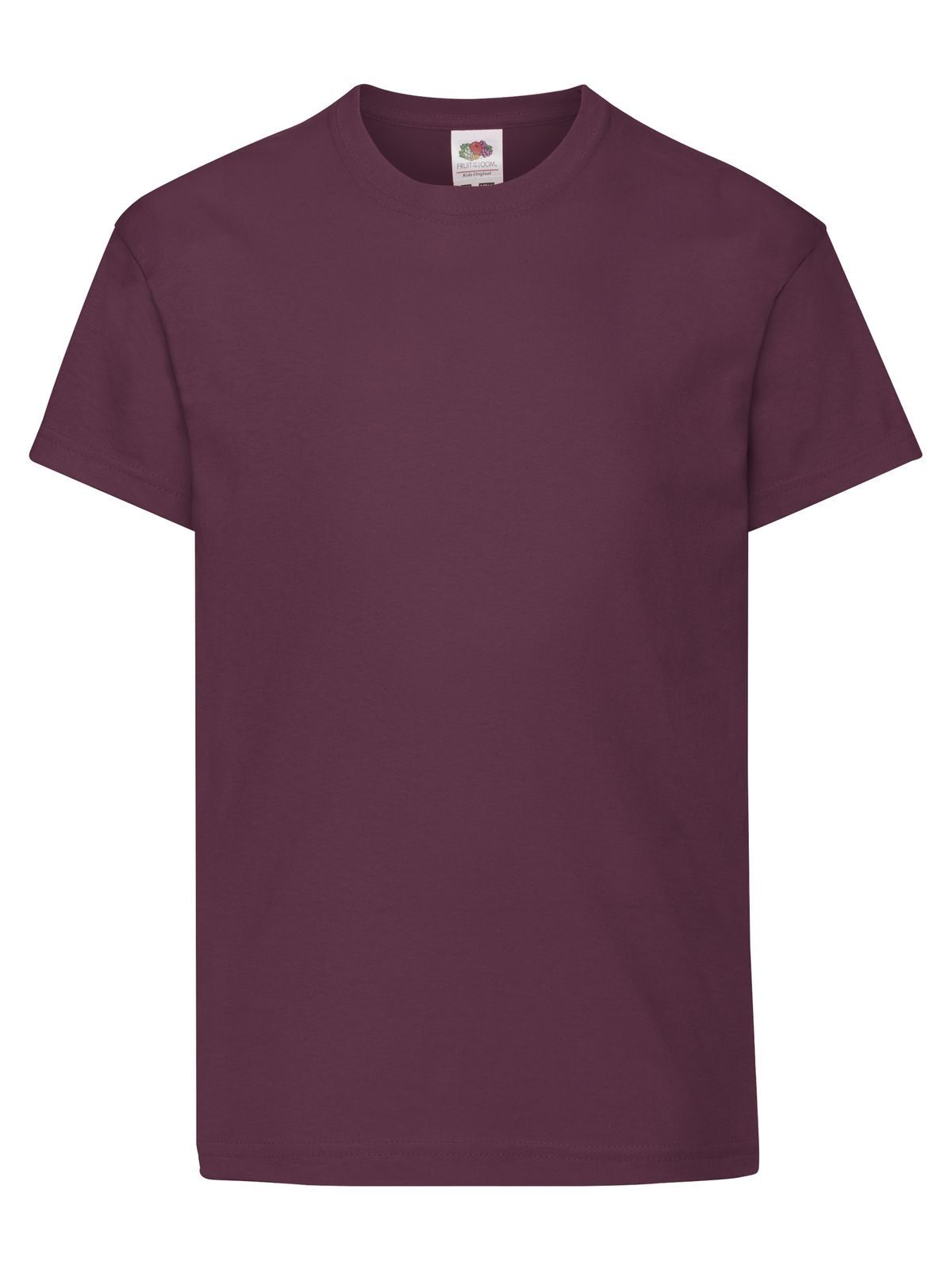 Original T Kinder T-Shirt – Fruit of the Loom – Farbe Burgundy – individuell veredelbar