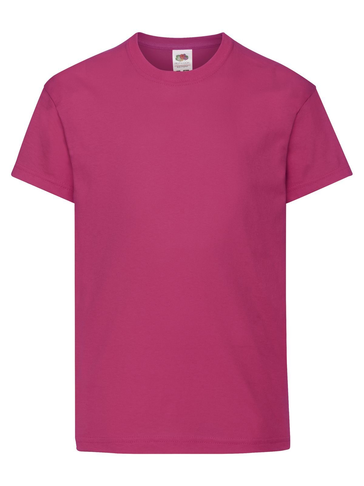 Original T Kinder T-Shirt – Fruit of the Loom – Farbe Fuchsia – individuell veredelbar